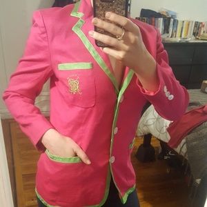 RALPH LAUREN POLO BLAZER Pink and Green